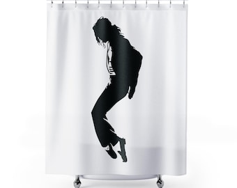Michael Jackson Silhouette Shower Curtain | Bath Decor