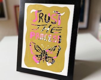 Trust the Process - experimental screen prints