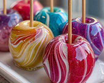 Receta de manzanas acarameladas con Kool-Aid: Delicias caseras con remolinos (Descargar PDF)