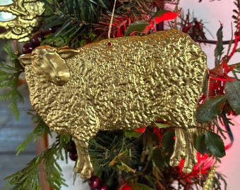 Adorno navideño de oveja grande (1 pieza)