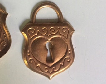 Rare Vintage Lock Stamping  (2 pc)