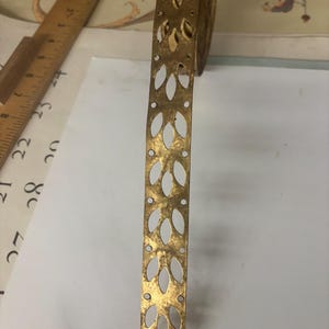 Simple Leaf RAW brass band  (1 foot x 1”)