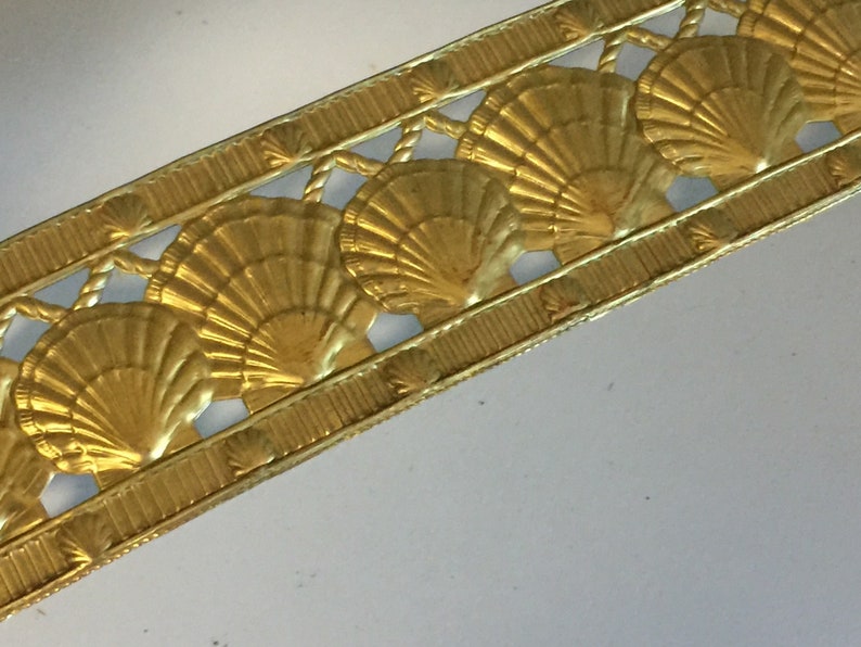 Shell Golden Rope RARE Scallop Shell Banding (1 Foot) - Etsy