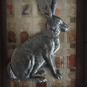 Vintage Silver Rabbit Rattle - Etsy