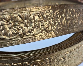 Banda de galería FLORAL en relieve RARA (1 pie)