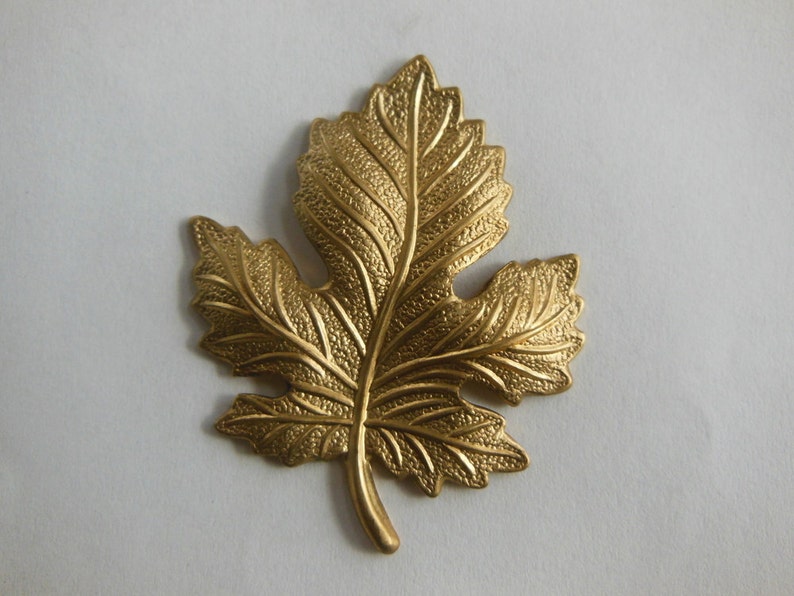 Golden Grape Leaves Medium 2 pc Etsy