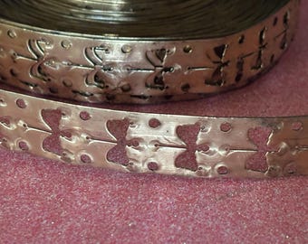 Abstract Flora RAW brass band  (1 foot x 7/8”)