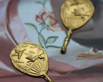 Bonitos abanicos vintage (2 unidades)