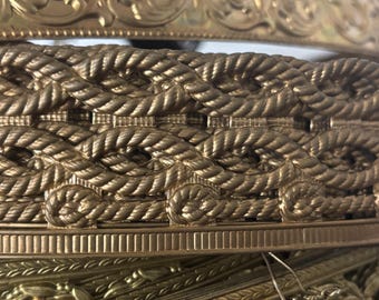 Banda decorativa de doble cuerda trenzada, RARA (30 cm)