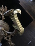 RARE Bold Brass Acanthus Leaf for Candelabra ( 1 pc)