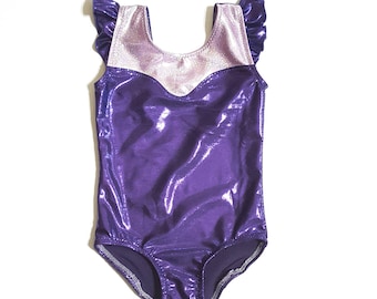 Princess Leotard - Girls Leotard - Gymnastics Leotard - Ballet Leotard - Toddler Leotard- Tumbling Leotard - Sparkle Leotard - Shiny Leotard