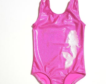 Mermaid Leotard - Gymnastics Leotard - Dance Leotard - Ballet Leotard - Tumbling Leotard - Girls Sparkle Leotard - Shiny Leotard