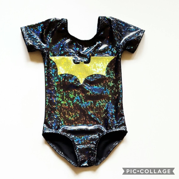 Girls Sparkle Bat Leotard – Superhero Gymnastics Costume