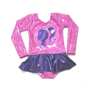 Girls Gymnastics Leotard - Princess Leotard - Girls Leotard - Pink Leotard - Ballet Leotard - Toddler Leotard - Tumbling Leotard