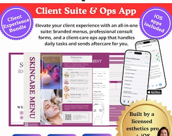 Paquete de formularios para esteticistas: admisión al spa, consentimiento y aplicación gratuita para iOS