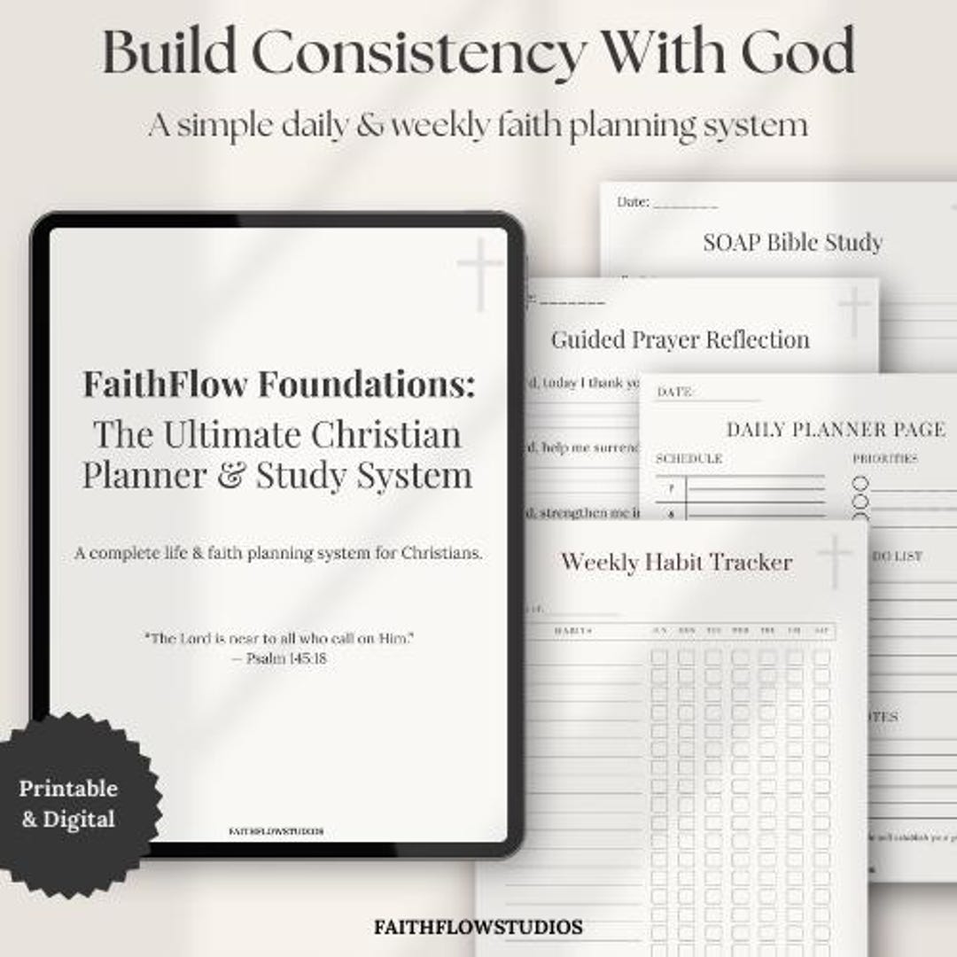 Christian Planner System | Daily & Weekly Faith Planning for ...