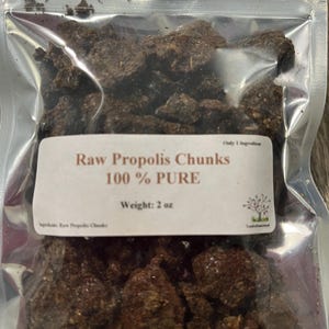 Raw Propolis Chunks from USA, 100% Pure Fast shipping 0.5, 1 Oz