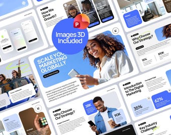 Payment Solutions PowerPoint Template | Images & 3D included | Digital Marketing, Go-to-Market Strategy | Fully Editable Slides