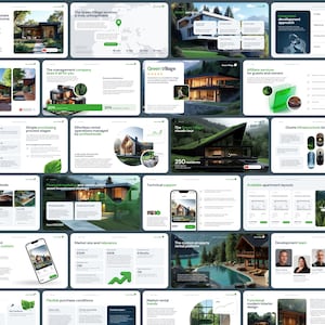 Canva Real Estate Presentation Template | Pictures & 3D Included | 34 Editable Slides image 2