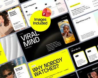 SMM Agency Power Point Template | Images Included | 20 Editable Slides