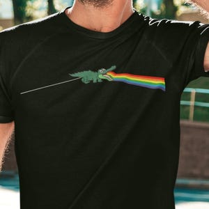 Dunkle Seite des Gizzard T-Shirts - King Gizzard Parodie Prisma Shirt