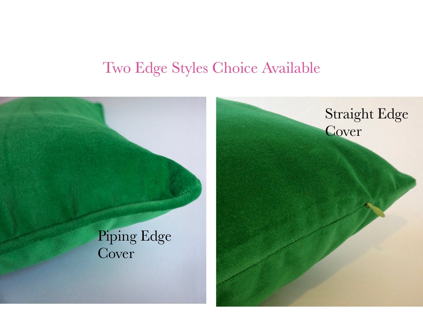 Hunter Green Decorative Pillow Cover Medium Weight Cotton Velvet