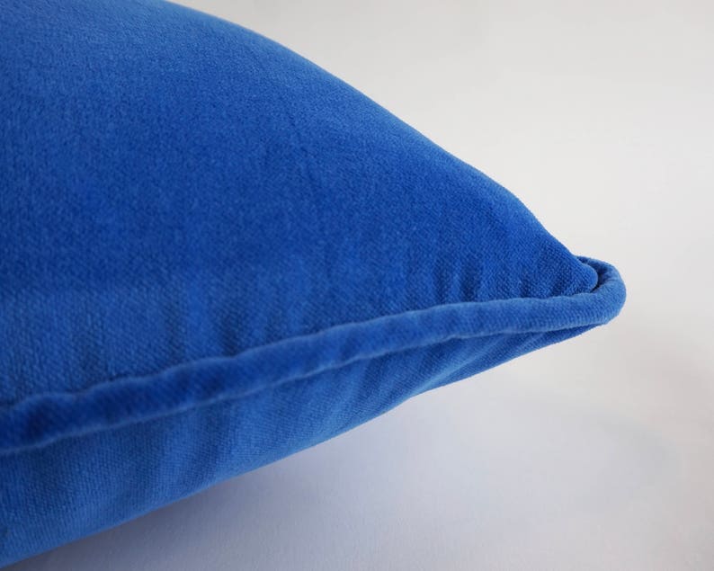 Royal Blue Decorative Pillow Cover 16x16 TO 26x26 Medium Etsy