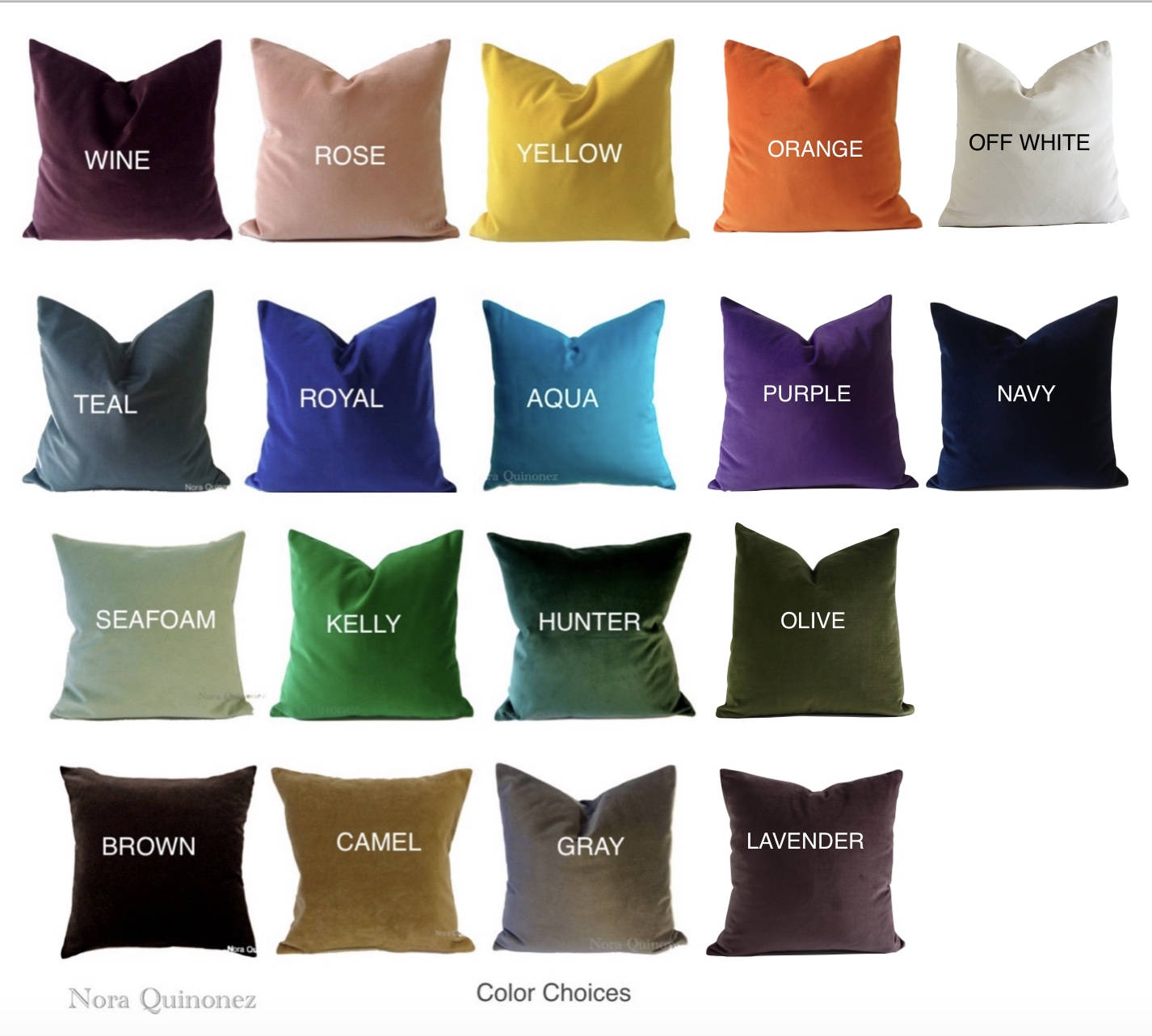 Royal Blue Decorative Pillow Cover 16x16 To 26x26 Medium Weight