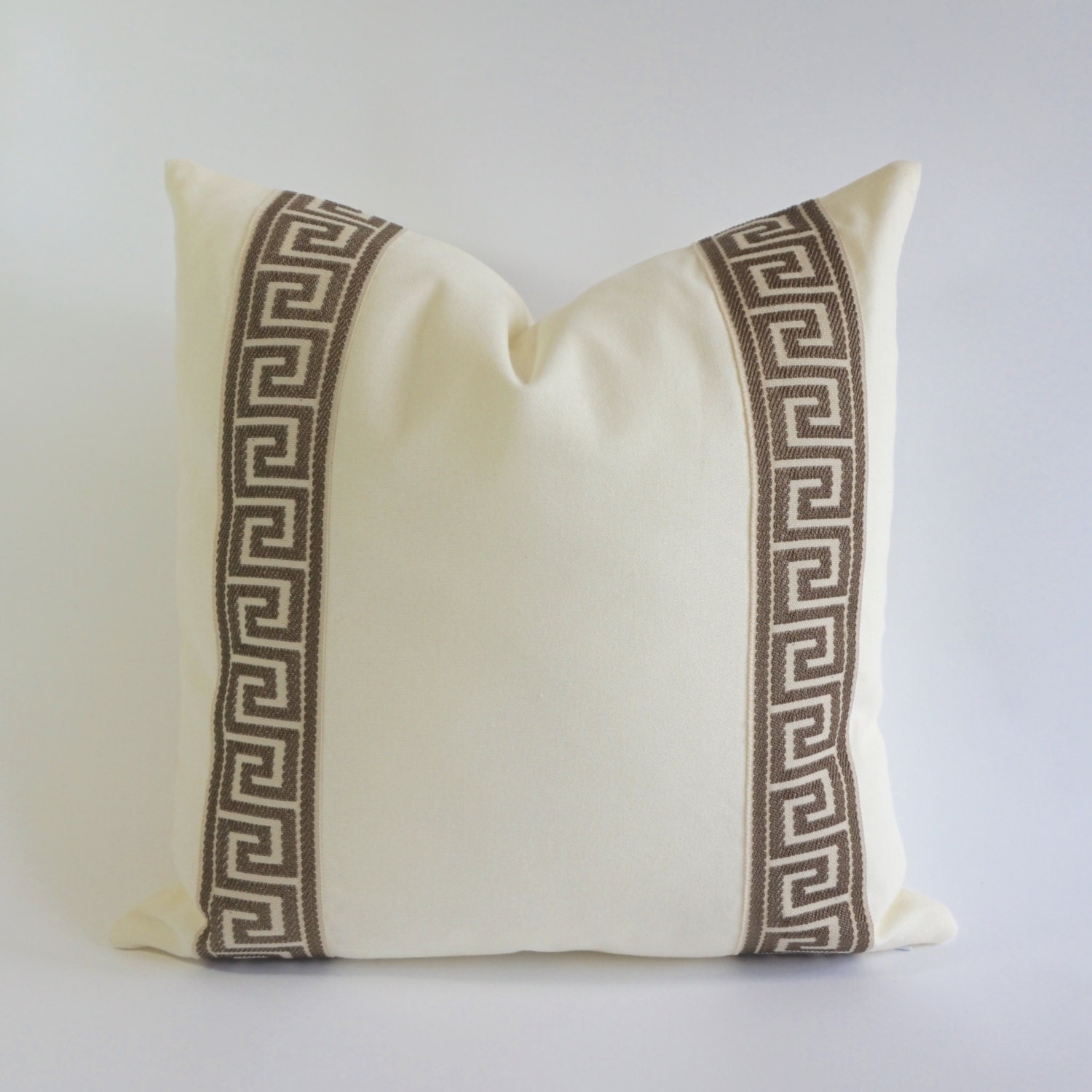 Decorative Pillow Cover Cotton Off White Cotton Canvas With Light