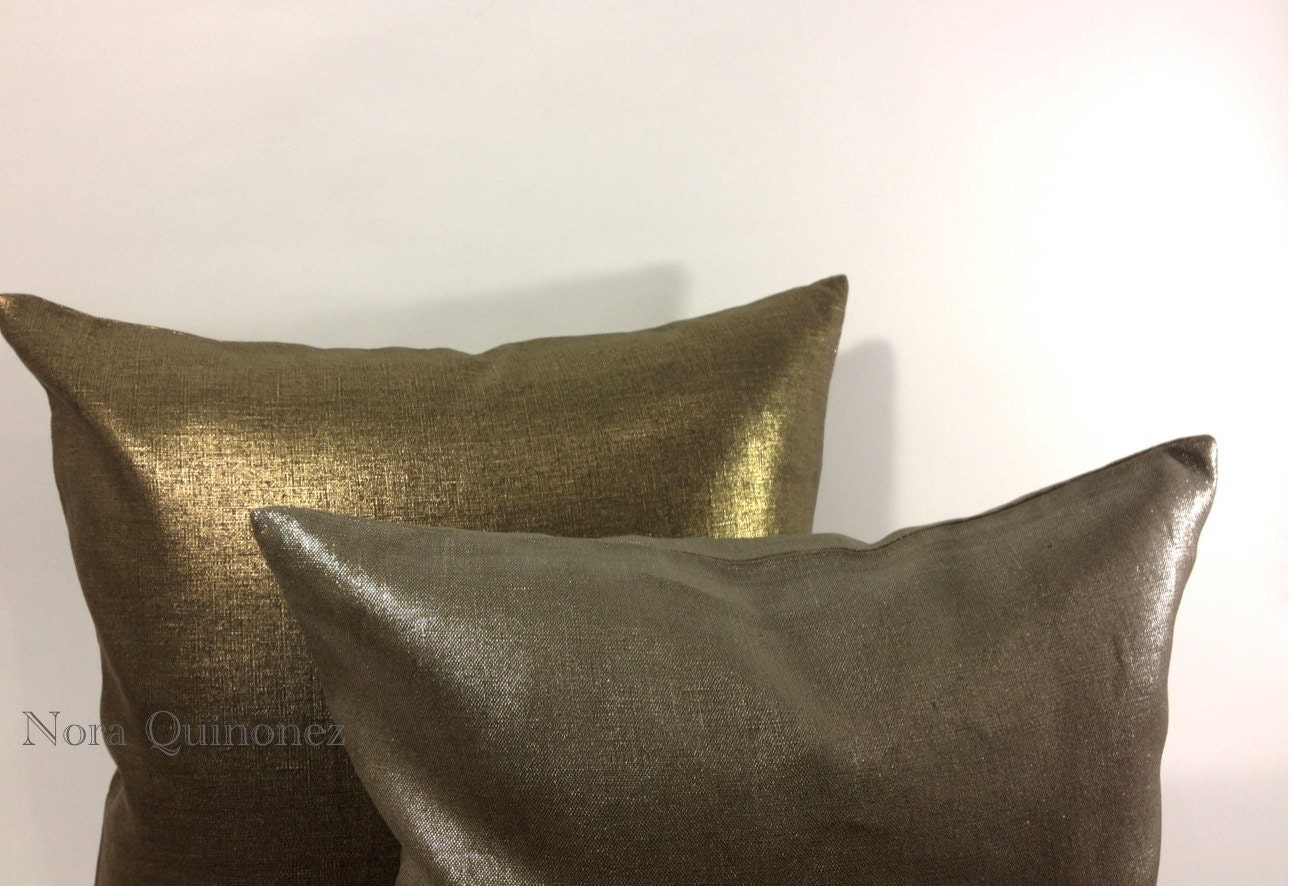 bronze decorative pillows