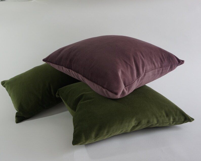 Olive Green decorative Bolster Pillow Cover 10x20 to 12x24 Etsy