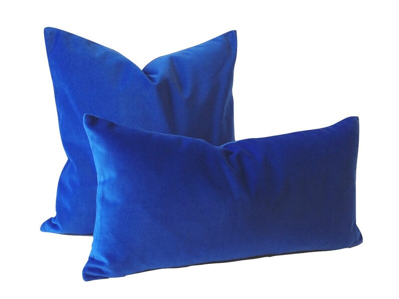 Decorative Pillow Cover 16x16 TO 26x26 Pillow Cover Cobalt Royal Blue Green