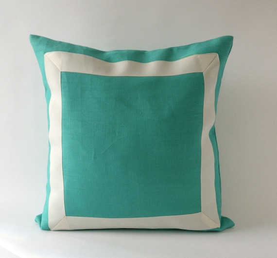 Decorative Throw Pillow Cover Mint Decorative Throw Pillow Cover Mint