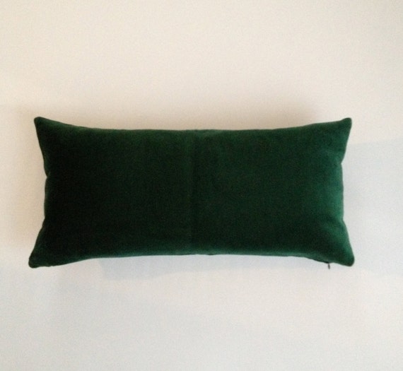 Hunter Green Decorative Bolster Pillow Cover 10x20 To 12x24 Etsy