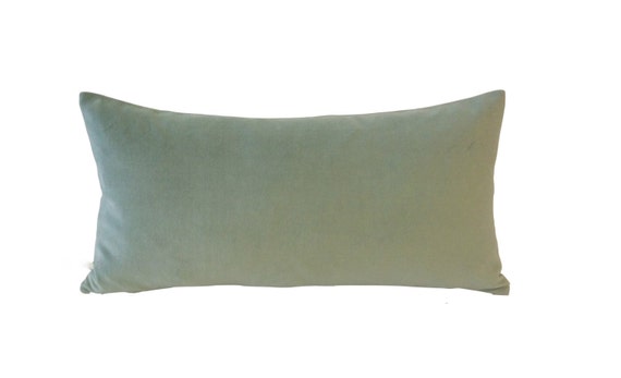 green bolster pillow