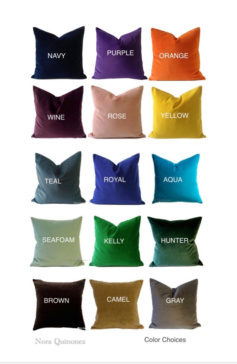 Kelly green velvet pillows Clearance