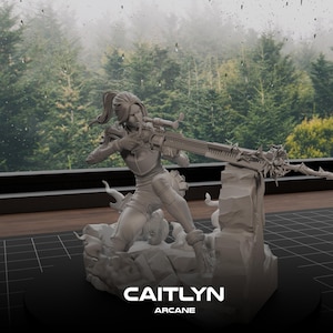 The Sharpshot Enforcer - Ultra Detailed 14K  3D Printed Sculpture