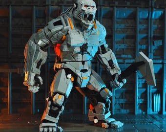 The Mechanical Alpha - grootschalig PLA-model - Sci-Fi Cybernetic Kaiju