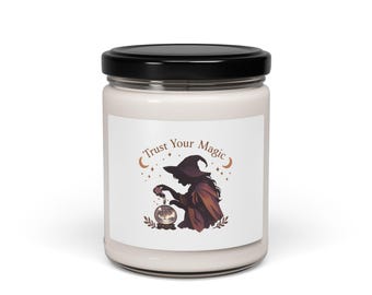 Trust Your Magic Candle | Witchcore, moon phase mystic soy candle