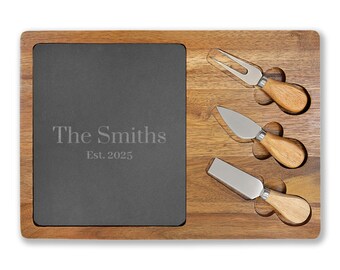Personalized Name & Est. Date Charcuterie Board
