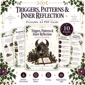Triggers, Patterns and Inner Reflection Guide, Shadow Work Journal, A4 Printable PDF