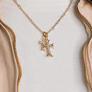 Y2k Double Cross Necklace - Etsy