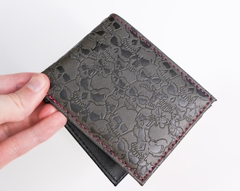Y2K Skull Grunge Wallet, Punk 2000s Heavy Metal Style, Unisex
