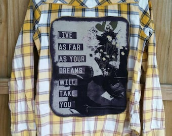 Add on order- your T SHIRT to Bleached Flannel - special order