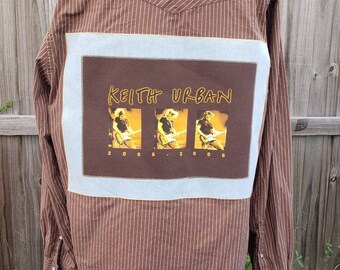 Keith Urban Upcycled T on Western Shirt Men's XL