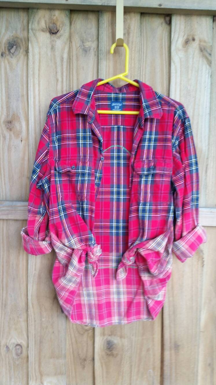 Buddy the Elf T-shirt Upcycled on Red Plaid Flannel Men's | Etsy