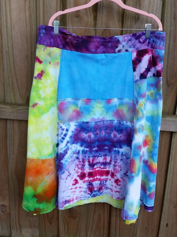 Tie dye t shirt cheap skirt