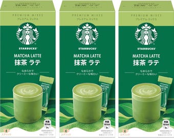 Starbucks Matcha Latte Mix Sticks (3 Boxen, 12 Packungen insgesamt)