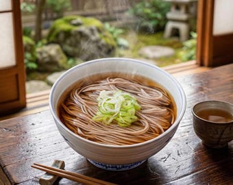 Fideos Soba 100% de trigo sarraceno, 1 kg (200 g x 5). Soba Juwari japonés sin sal, sin gluten, hecho en Japón, soba seco, auténtico estilo Shinshu.