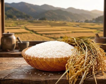 Riz Koshihikari Uonuma 1 kg riz blanc japonais de qualité supérieure Niigata japon 2025 récolte riz à sushi authentique cadeau de cuisine japonaise